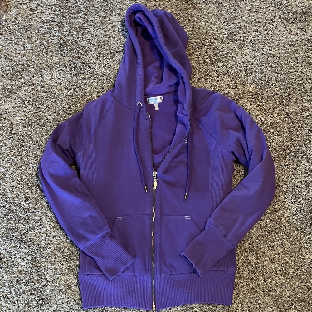 Danskin heavy weight zip hoodie sz small